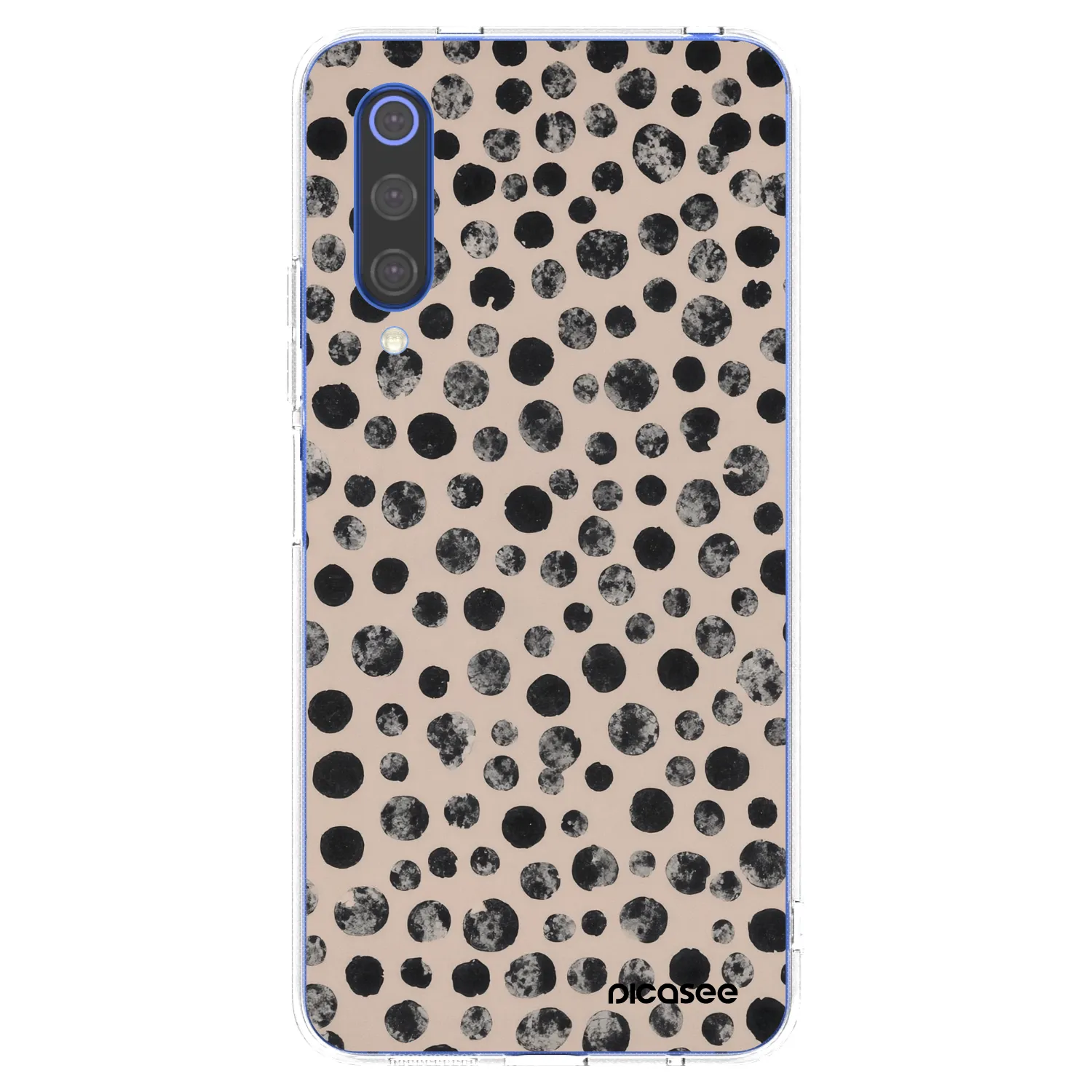 Picasee silikonowe przeźroczyste etui na Xiaomi Mi 9 SE - Dots