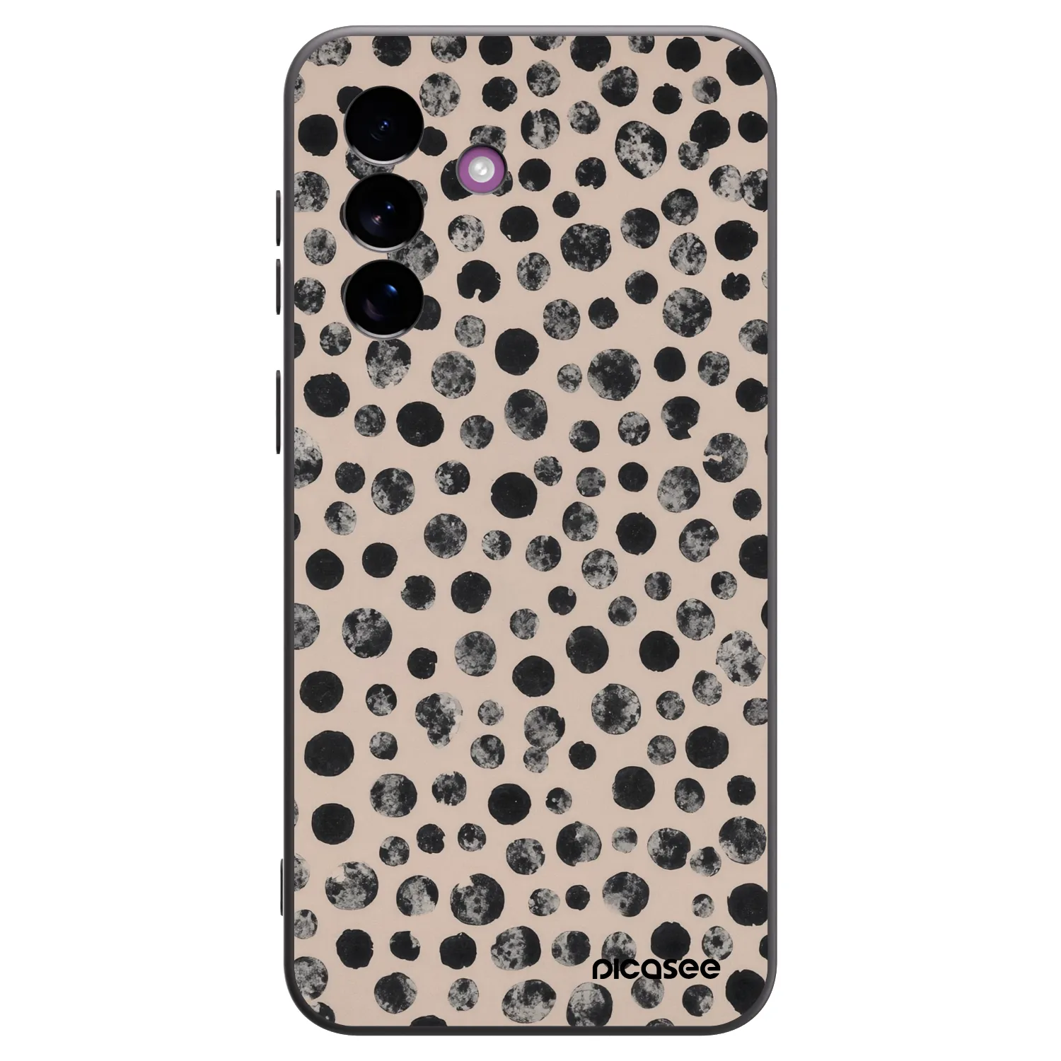 Picasee silikonowe czarne etui na Samsung Galaxy A37 - Dots