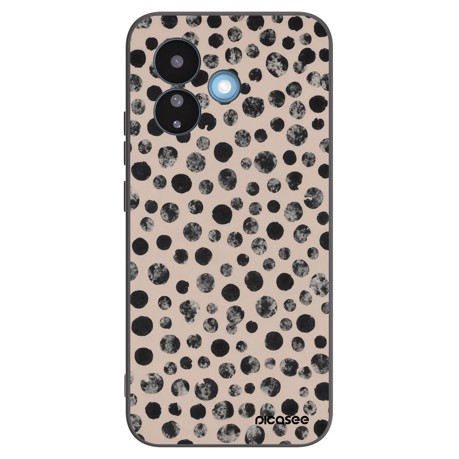 Picasee silikonowe czarne etui na Xiaomi Redmi Note 17 Pro 5G - Dots