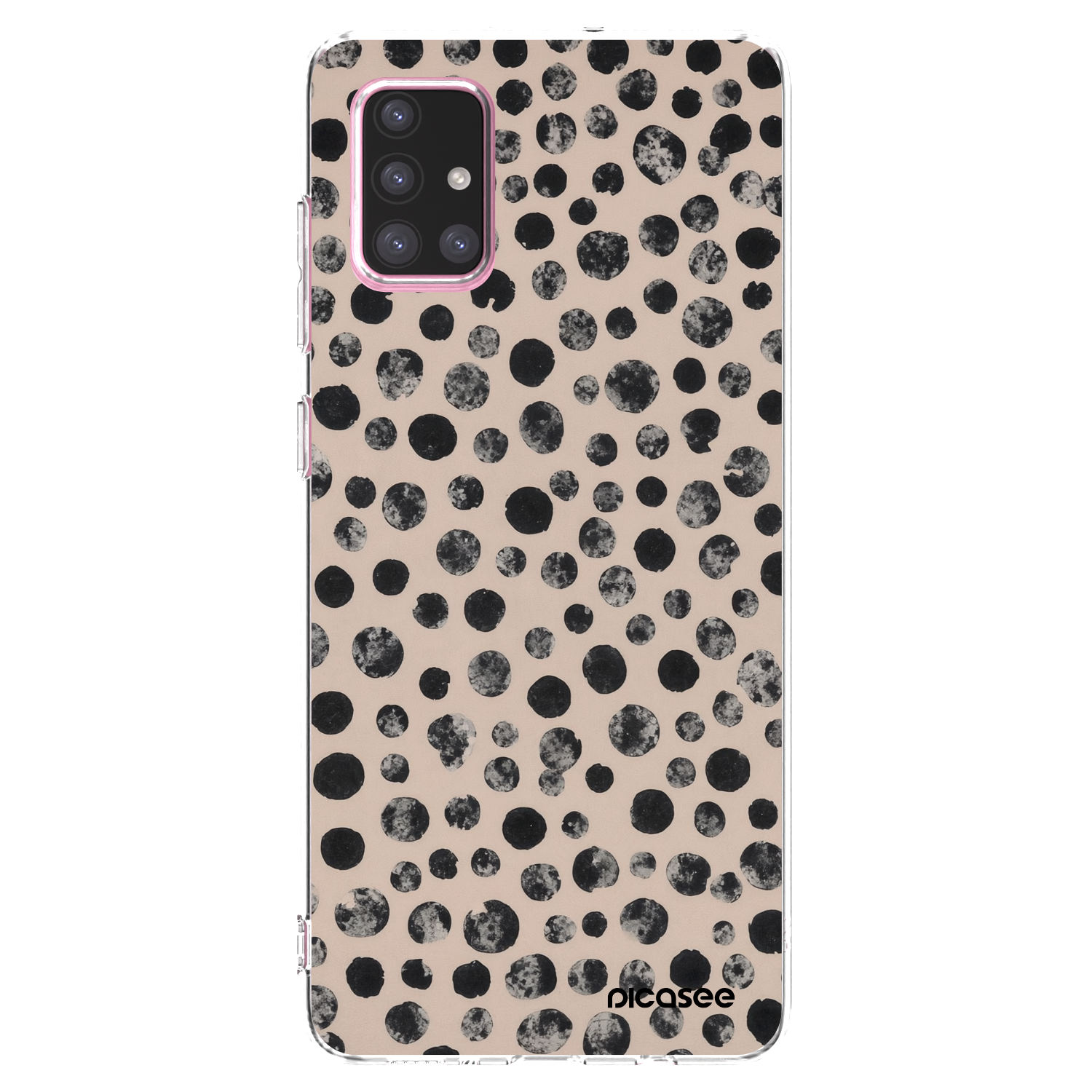 Picasee silikonowe przeźroczyste etui na Samsung Galaxy A71 A715F - Dots