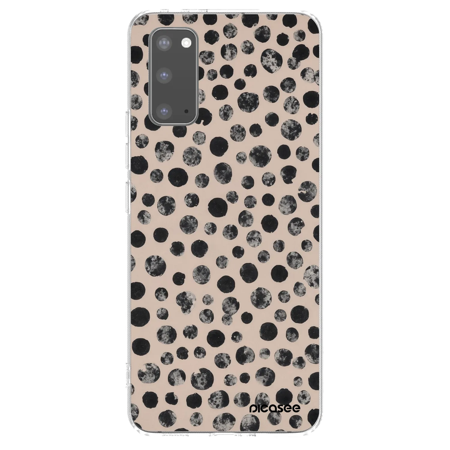 Picasee silikonowe przeźroczyste etui na Samsung Galaxy S20 G980F - Dots