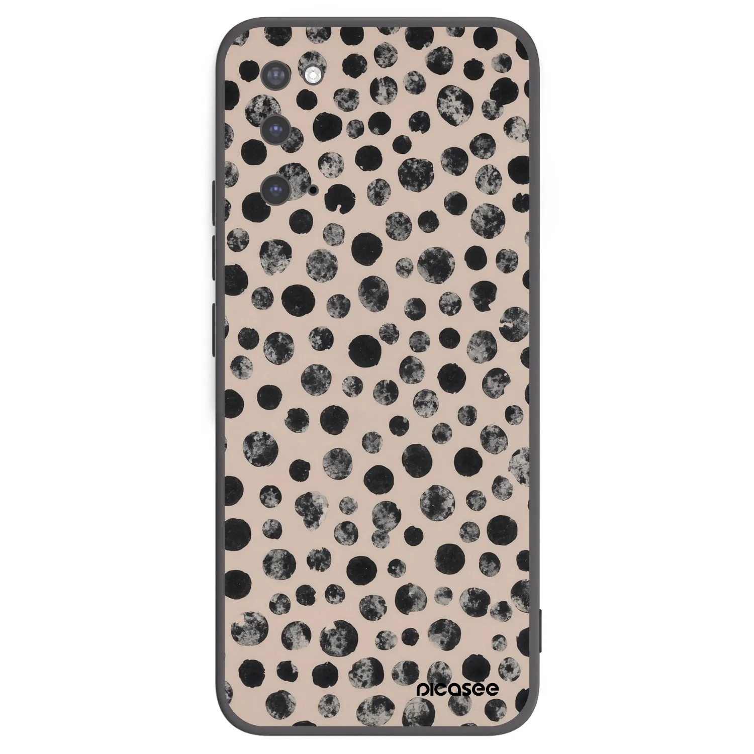 Picasee silikonowe czarne etui na Samsung Galaxy S20 G980F - Dots