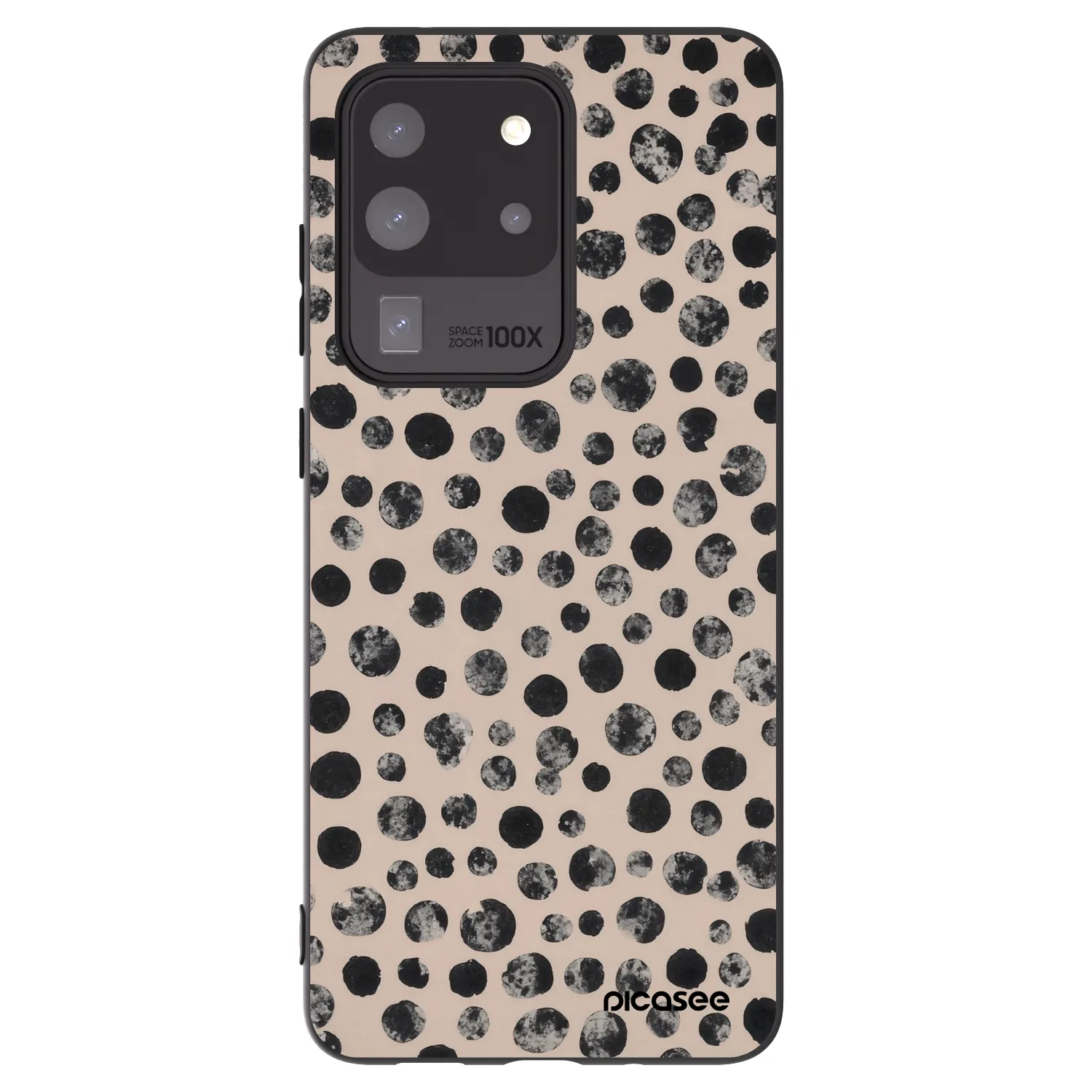 Picasee silikonowe czarne etui na Samsung Galaxy S20 Ultra 5G G988F - Dots