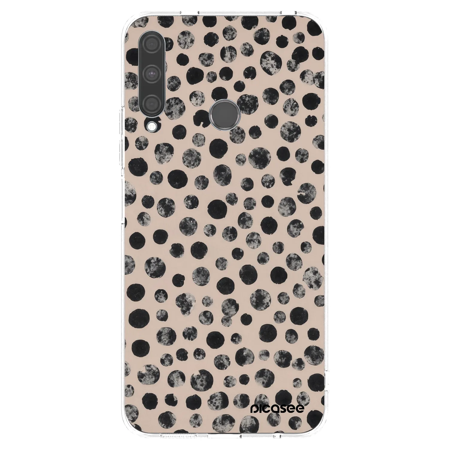 Picasee silikonowe przeźroczyste etui na Huawei P40 Lite E - Dots