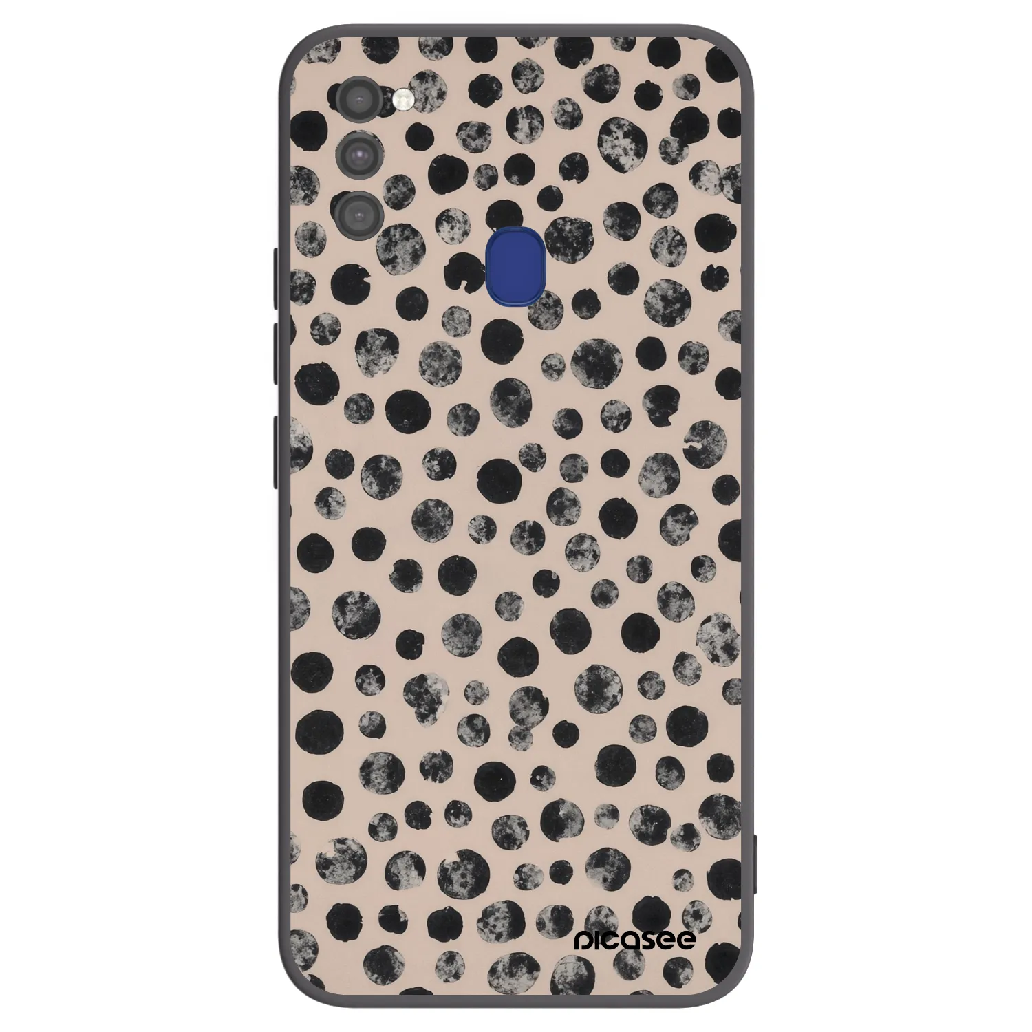 Picasee silikonowe czarne etui na Samsung Galaxy M21 M215F - Dots