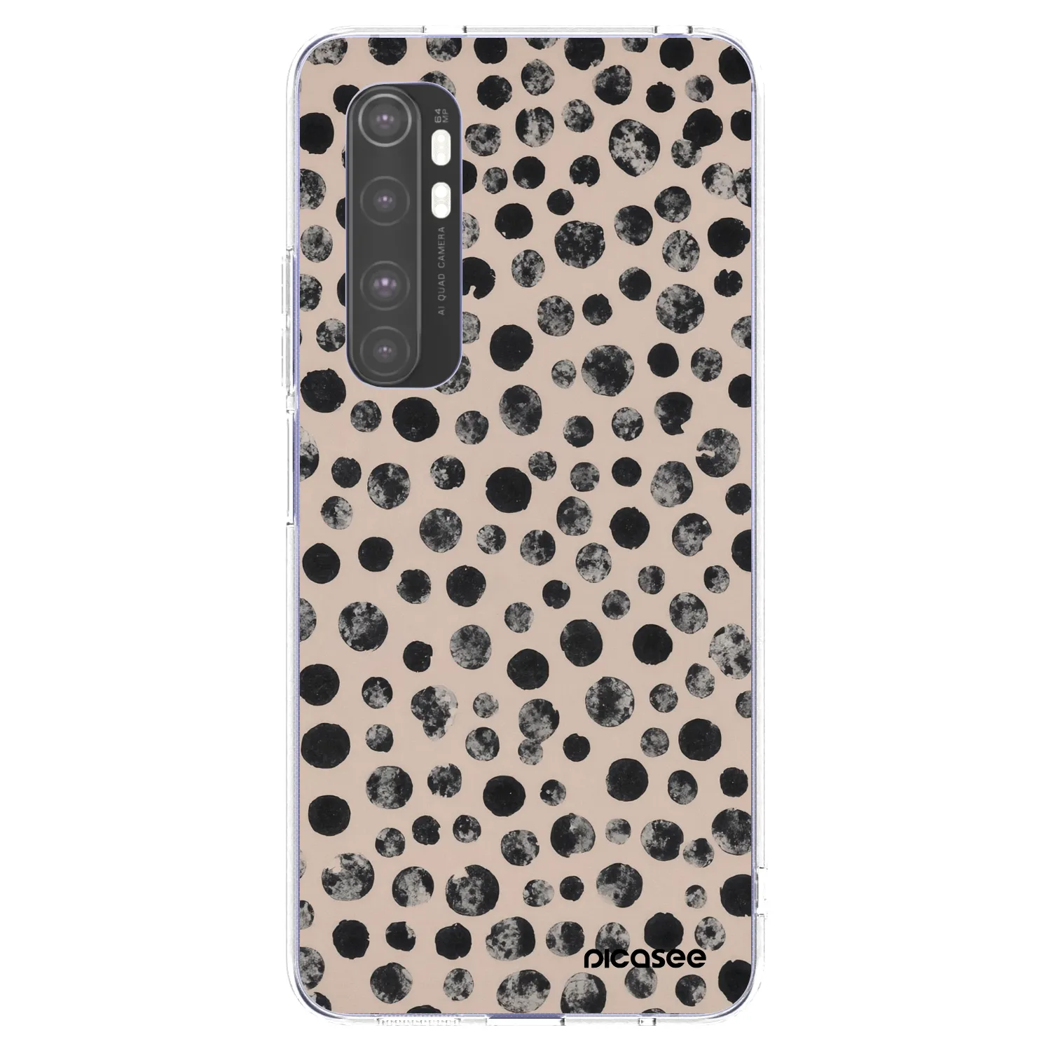 Picasee silikonowe przeźroczyste etui na Xiaomi Mi Note 10 Lite - Dots