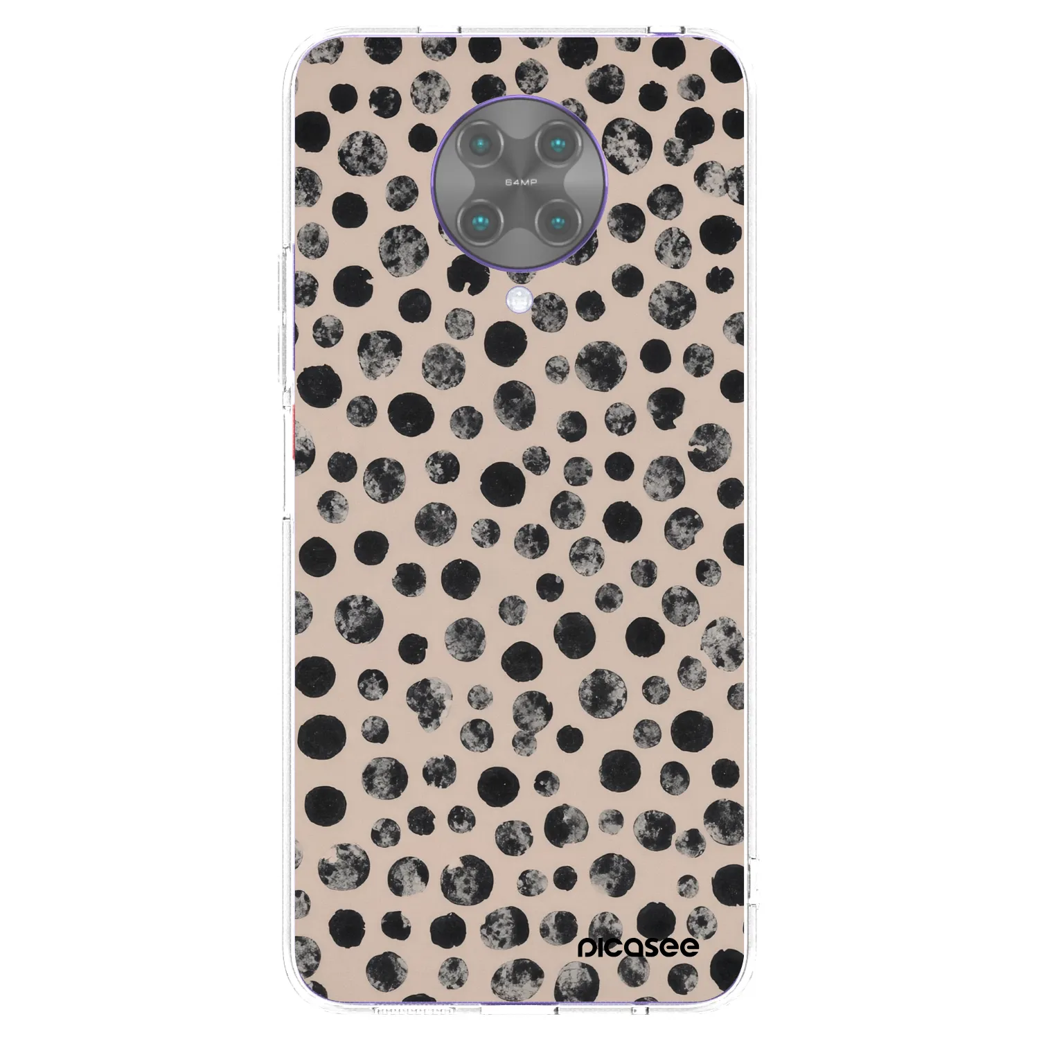 Picasee silikonowe przeźroczyste etui na Xiaomi Poco F2 Pro - Dots