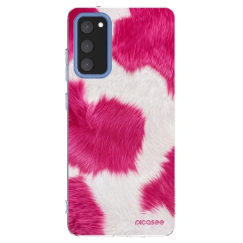 Picasee silikonowe przeźroczyste etui na Samsung Galaxy S20 FE - Pink Moo