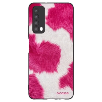 Picasee silikonowe czarne etui na Huawei P Smart 2021 - Pink Moo