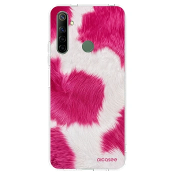 Picasee silikonowe przeźroczyste etui na Realme 6i - Pink Moo