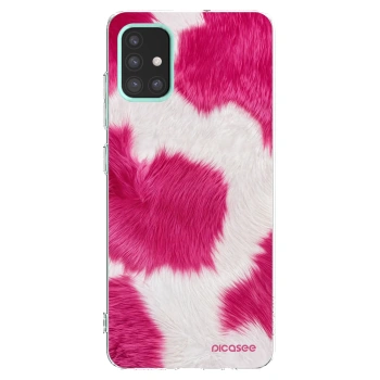 Picasee silikonowe przeźroczyste etui na Samsung Galaxy M31s - Pink Moo