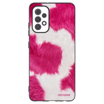 Picasee silikonowe czarne etui na Samsung Galaxy A32 5G A326B - Pink Moo