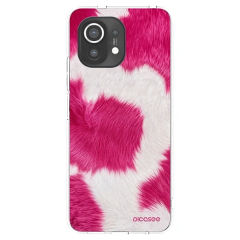 Picasee silikonowe przeźroczyste etui na Xiaomi Mi 11 - Pink Moo