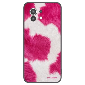 Picasee silikonowe czarne etui na Xiaomi Mi 11 - Pink Moo