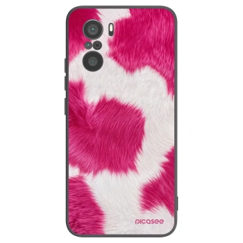 Picasee silikonowe czarne etui na Xiaomi Poco F3 - Pink Moo