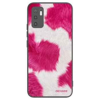 Picasee silikonowe czarne etui na Xiaomi Redmi Note 10 5G - Pink Moo