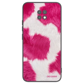 Picasee silikonowe czarne etui na Xiaomi Redmi Note 9T - Pink Moo