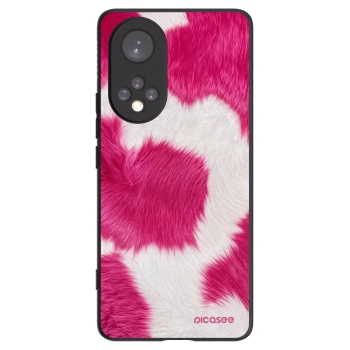 Picasee silikonowe czarne etui na Honor 50 5G - Pink Moo
