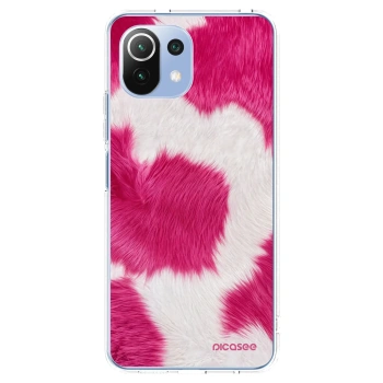 Picasee silikonowe przeźroczyste etui na Xiaomi 11 Lite 5G NE - Pink Moo