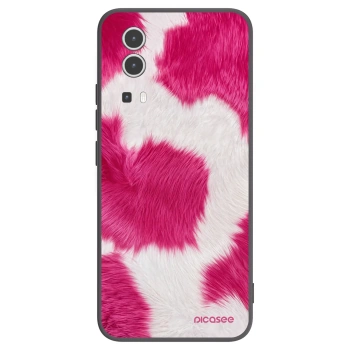 Picasee silikonowe czarne etui na Vivo Y72 5G - Pink Moo