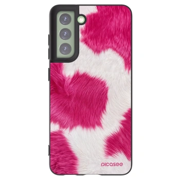 Picasee silikonowe czarne etui na Samsung Galaxy S21 FE 5G - Pink Moo