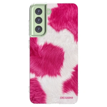Picasee silikonowe przeźroczyste etui na Samsung Galaxy S21 FE 5G - Pink Moo