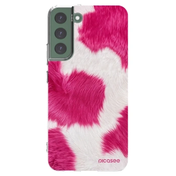 Picasee silikonowe przeźroczyste etui na Samsung Galaxy S22+ 5G - Pink Moo