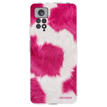 Picasee silikonowe przeźroczyste etui na Xiaomi Redmi Note 11S 4G - Pink Moo