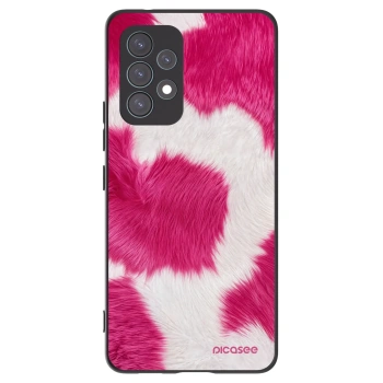 Picasee silikonowe czarne etui na Samsung Galaxy A53 5G A536 - Pink Moo