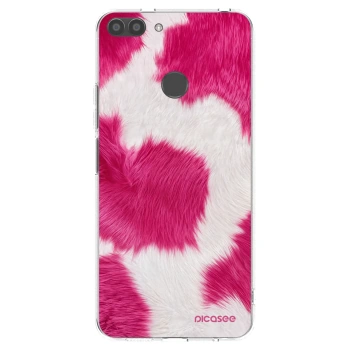 Picasee silikonowe przeźroczyste etui na Huawei P Smart - Pink Moo