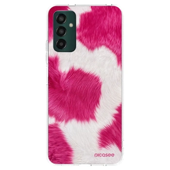 Picasee silikonowe przeźroczyste etui na Samsung Galaxy M13 M135F - Pink Moo
