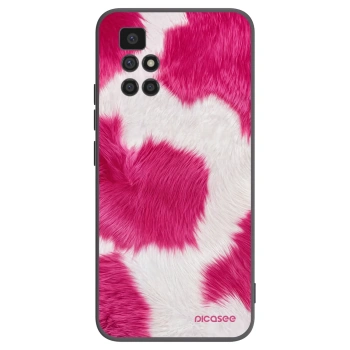 Picasee silikonowe czarne etui na Xiaomi Redmi 10 (2022) - Pink Moo