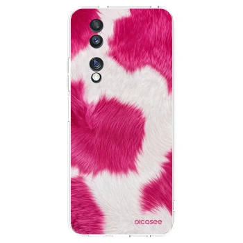 Picasee silikonowe przeźroczyste etui na Honor 70 - Pink Moo
