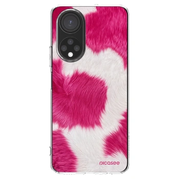 Picasee silikonowe przeźroczyste etui na Honor X7 - Pink Moo