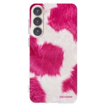 Picasee silikonowe przeźroczyste etui na Samsung Galaxy S23+ 5G - Pink Moo