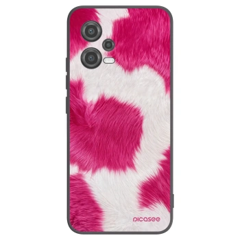 Picasee silikonowe czarne etui na Xiaomi Poco X5 - Pink Moo