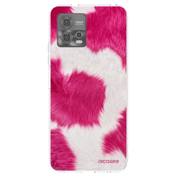 Picasee silikonowe przeźroczyste etui na Motorola Moto G72 - Pink Moo