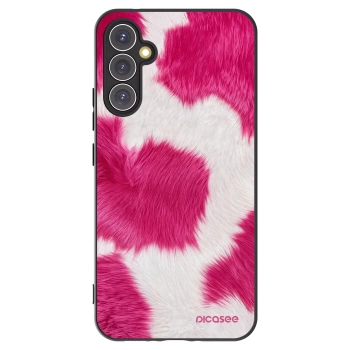 Picasee silikonowe czarne etui na Samsung Galaxy A34 5G A346B - Pink Moo