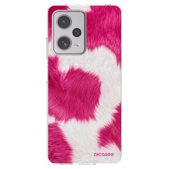 Picasee silikonowe przeźroczyste etui na Xiaomi Redmi Note 12 Pro+ 5G - Pink Moo