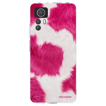 Picasee silikonowe przeźroczyste etui na Xiaomi Redmi Note 12S - Pink Moo