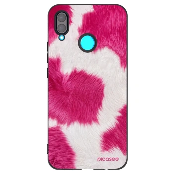 Picasee silikonowe czarne etui na Huawei Nova 3 - Pink Moo