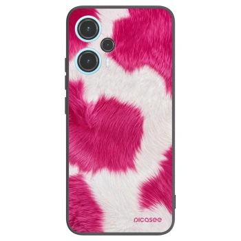Picasee silikonowe czarne etui na Xiaomi Poco F5 - Pink Moo