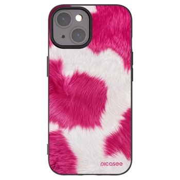 Picasee silikonowe czarne etui na Apple iPhone 15 - Pink Moo
