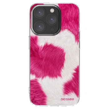 Picasee silikonowe przeźroczyste etui na Apple iPhone 15 Pro - Pink Moo