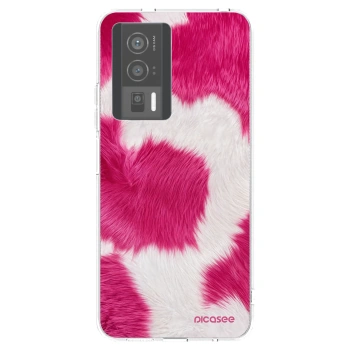 Picasee silikonowe przeźroczyste etui na Xiaomi Poco F5 Pro 5G - Pink Moo