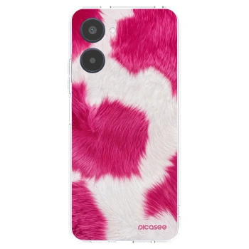 Picasee silikonowe przeźroczyste etui na Realme 10 4G - Pink Moo