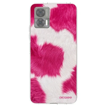 Picasee silikonowe przeźroczyste etui na Motorola Edge 30 Neo - Pink Moo