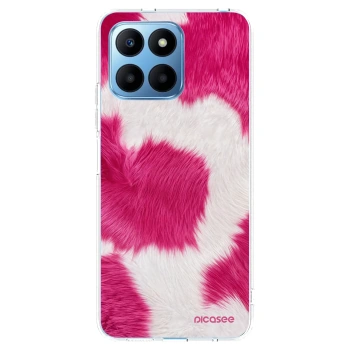 Picasee silikonowe przeźroczyste etui na Honor 70 Lite - Pink Moo