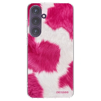 Picasee silikonowe przeźroczyste etui na Samsung Galaxy S24+ S926B 5G - Pink Moo