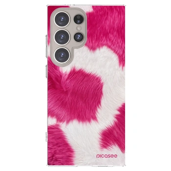 Picasee silikonowe przeźroczyste etui na Samsung Galaxy S24 Ultra S928B 5G - Pink Moo